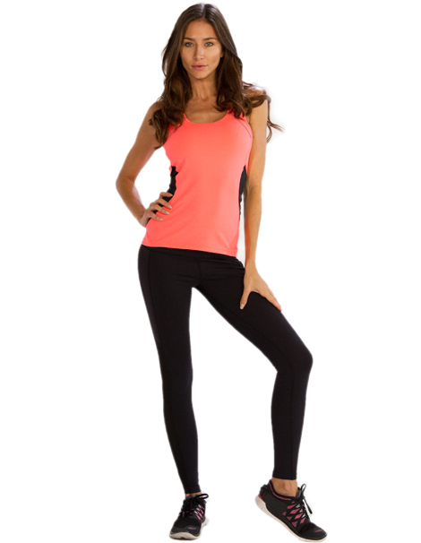 Wholesale Jet Black Fitness Leggings From Gym Clothes