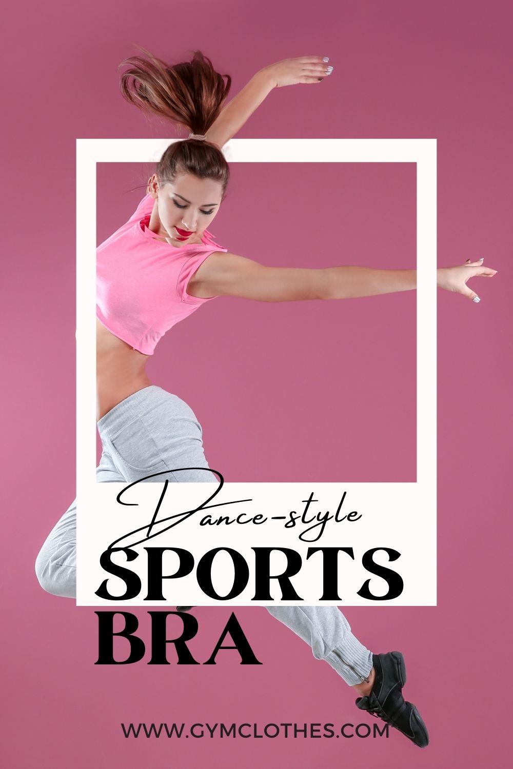 dance style sports bra