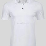 White Label Men White Golf Polo Shirts